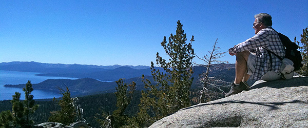 Hiking at Lake Tahoe